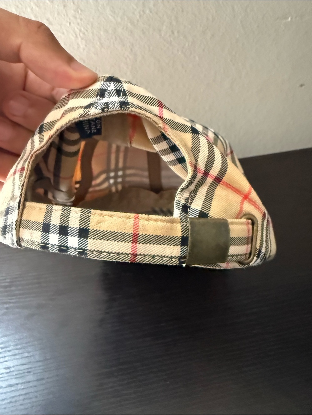 BURBERRY London Nova Check Adjustable Golf Baseball Cap Vintage - Picture 4 of 8